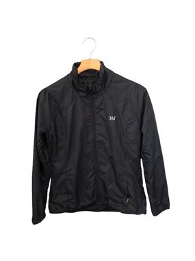361 Degrees Women’s Black Lightweight Water Resistant Windbreaker Jacket Medium